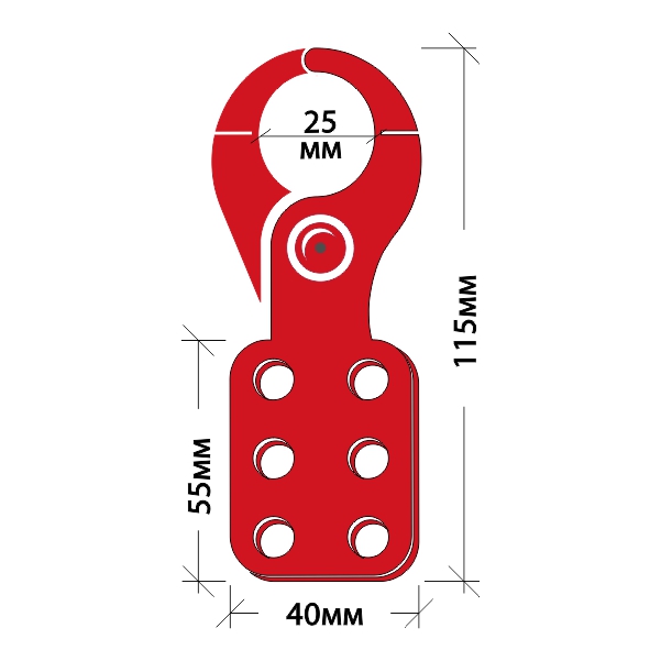 Замковый множитель стальной 25 мм BA-K03